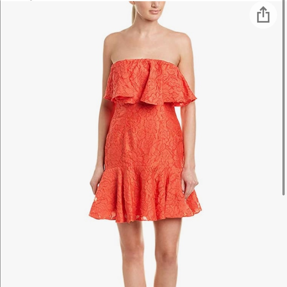 Keepsake The Label Women's Radar Strapless Ruffle Mini Party Dress